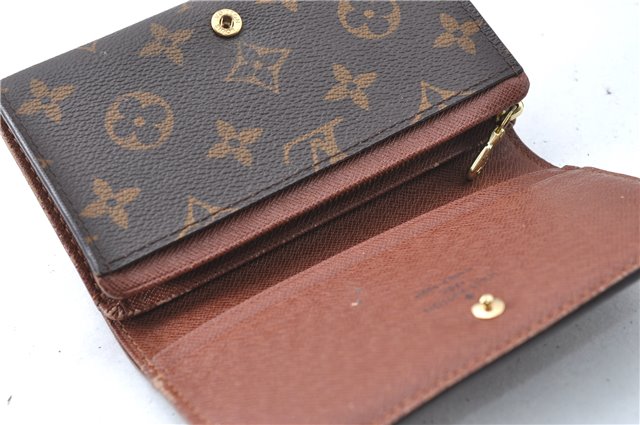 Authentic Louis Vuitton Monogram Portefeuille Tresor Wallet M61736 LV J2090