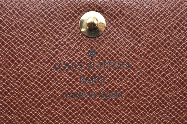 Authentic Louis Vuitton Monogram Portefeuille Tresor Wallet M61736 LV J2090