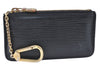 Authentic Louis Vuitton Epi Pochette Cles Coin Case Black M63802 LV J2091