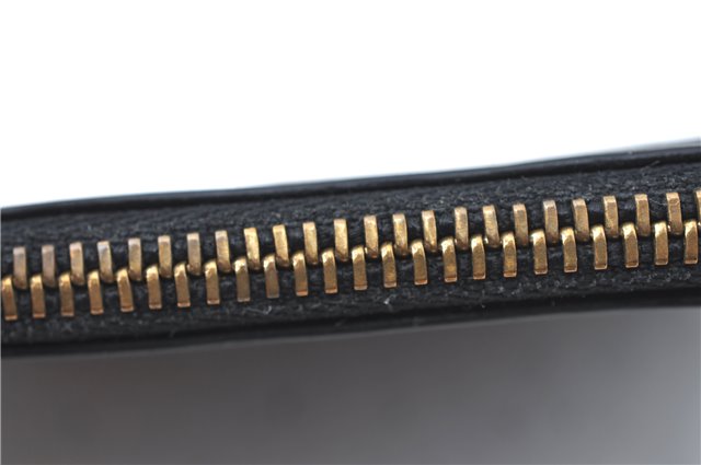 Authentic Louis Vuitton Epi Pochette Cles Coin Case Black M63802 LV J2091