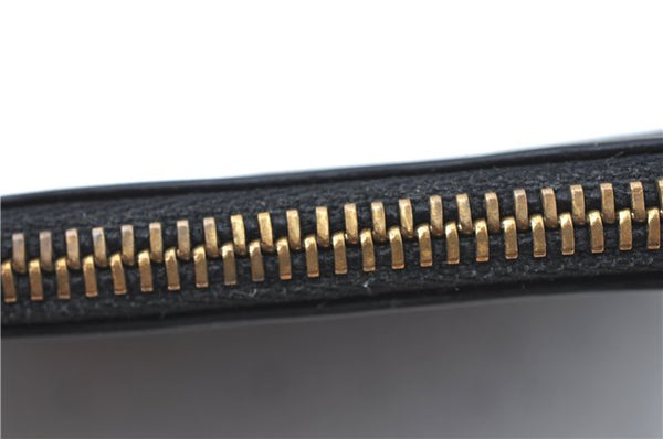 Authentic Louis Vuitton Epi Pochette Cles Coin Case Black M63802 LV J2091