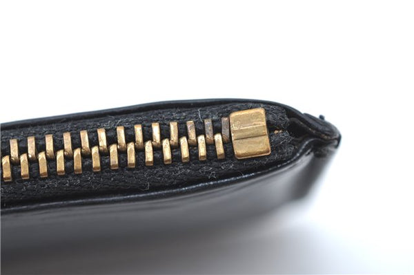 Authentic Louis Vuitton Epi Pochette Cles Coin Case Black M63802 LV J2091