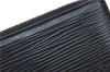 Authentic Louis Vuitton Epi Pochette Cles Coin Case Black M63802 LV J2091