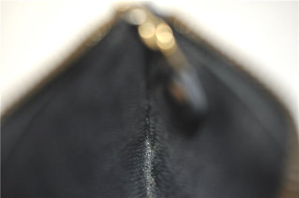 Authentic Louis Vuitton Epi Pochette Cles Coin Case Black M63802 LV J2091