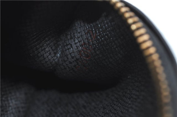 Authentic Louis Vuitton Epi Pochette Cles Coin Case Black M63802 LV J2091