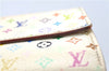 Auth Louis Vuitton Monogram Multicolor Portefeuille Sarah Wallet M93532 LV J2093