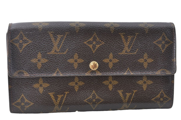 Authentic Louis Vuitton Monogram Portefeuille Sarah Purse Wallet M61734 LV J2094