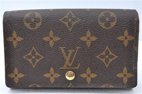 Auth Louis Vuitton Monogram Porte Monnaie Billets Tresor Wallet M61730 LV J2095