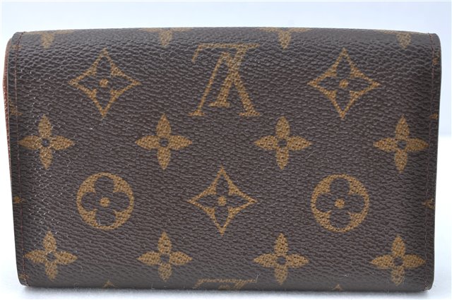 Auth Louis Vuitton Monogram Porte Monnaie Billets Tresor Wallet M61730 LV J2095