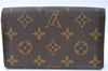 Auth Louis Vuitton Monogram Porte Monnaie Billets Tresor Wallet M61730 LV J2095