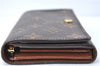 Auth Louis Vuitton Monogram Porte Monnaie Billets Tresor Wallet M61730 LV J2095