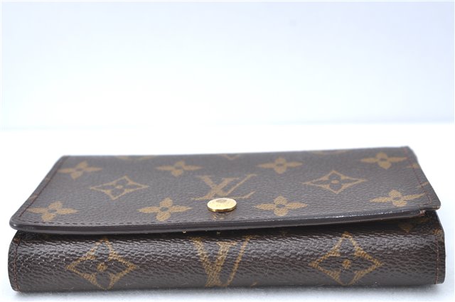 Auth Louis Vuitton Monogram Porte Monnaie Billets Tresor Wallet M61730 LV J2095