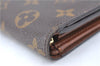 Auth Louis Vuitton Monogram Porte Monnaie Billets Tresor Wallet M61730 LV J2095