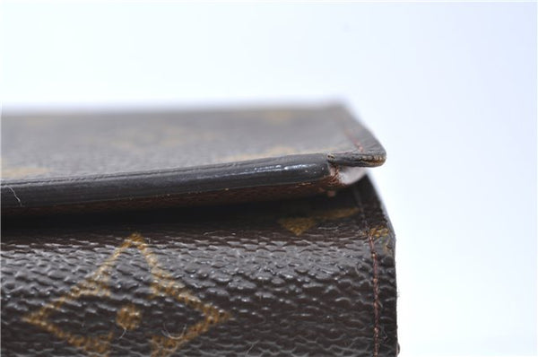 Auth Louis Vuitton Monogram Porte Monnaie Billets Tresor Wallet M61730 LV J2095