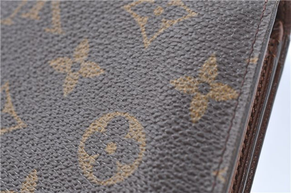 Auth Louis Vuitton Monogram Porte Monnaie Billets Tresor Wallet M61730 LV J2095