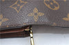 Auth Louis Vuitton Monogram Porte Monnaie Billets Tresor Wallet M61730 LV J2095