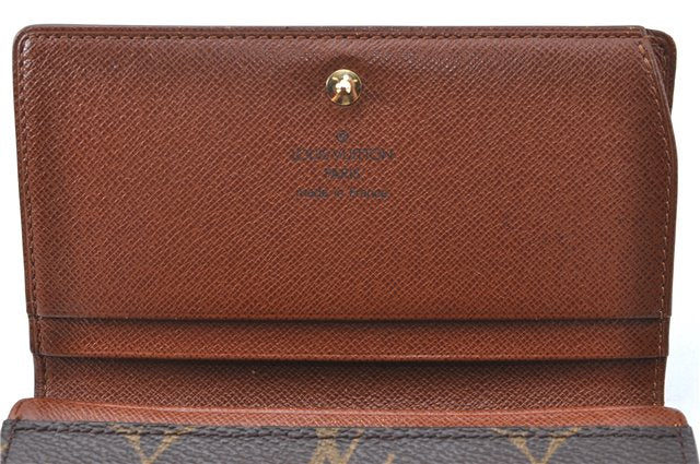 Auth Louis Vuitton Monogram Porte Monnaie Billets Tresor Wallet M61730 LV J2095