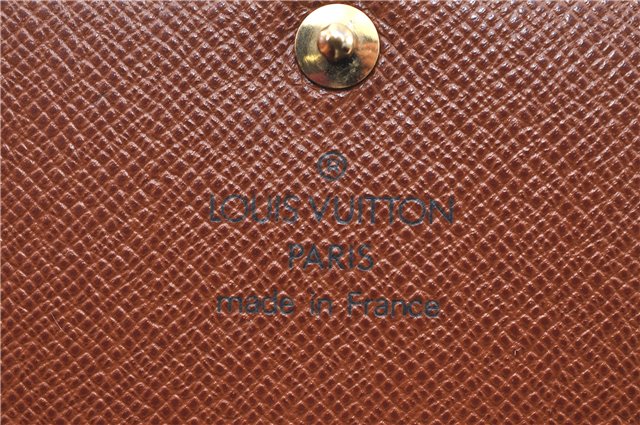 Auth Louis Vuitton Monogram Porte Monnaie Billets Tresor Wallet M61730 LV J2095