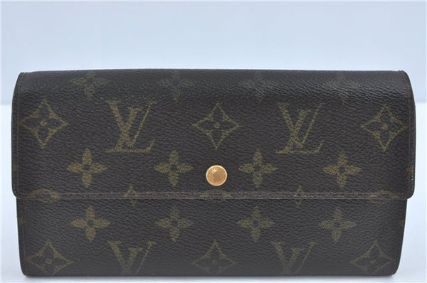 Auth Louis Vuitton Monogram Pochette Porte Monnaie Credit Wallet M61726 LV J2097