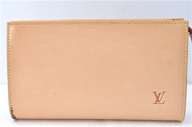 Authentic Louis Vuitton Nomade Pouch Purse Beige LV J2098