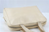 Authentic PRADA Leather Shoulder Hand Bag Ivory J2099