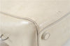 Authentic PRADA Leather Shoulder Hand Bag Ivory J2099