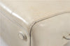 Authentic PRADA Leather Shoulder Hand Bag Ivory J2099