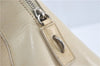 Authentic PRADA Leather Shoulder Hand Bag Ivory J2099
