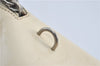 Authentic PRADA Leather Shoulder Hand Bag Ivory J2099