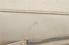 Authentic PRADA Leather Shoulder Hand Bag Ivory J2099
