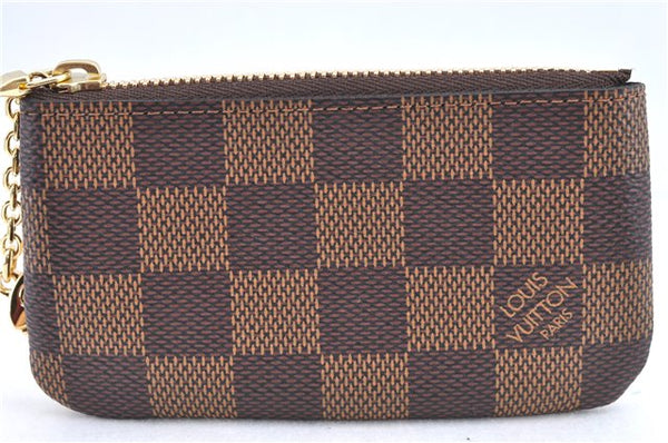 Authentic Louis Vuitton Damier Pochette Cles Coin Case Purse N62658 LV Box J2107