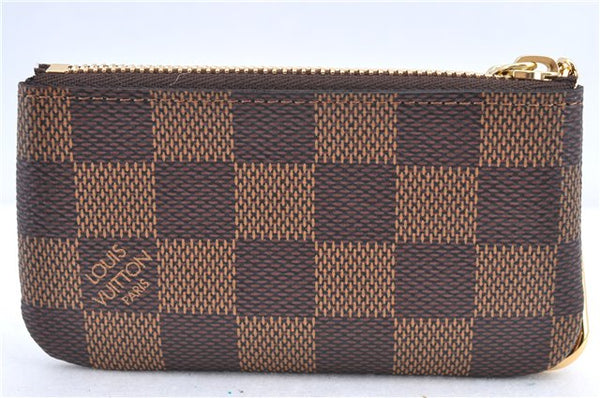 Authentic Louis Vuitton Damier Pochette Cles Coin Case Purse N62658 LV Box J2107