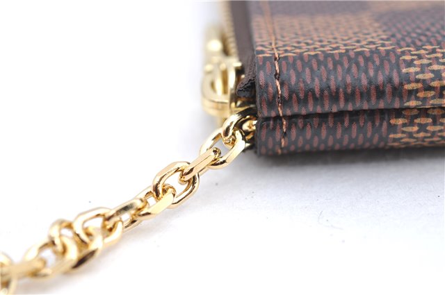 Authentic Louis Vuitton Damier Pochette Cles Coin Case Purse N62658 LV Box J2107