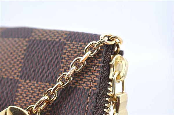 Authentic Louis Vuitton Damier Pochette Cles Coin Case Purse N62658 LV Box J2107