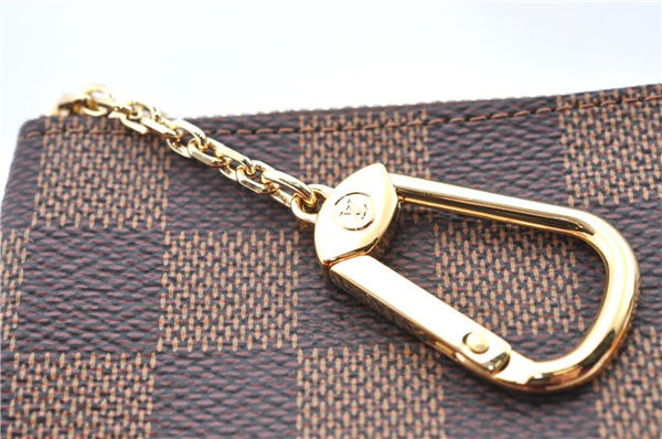 Authentic Louis Vuitton Damier Pochette Cles Coin Case Purse N62658 LV Box J2107