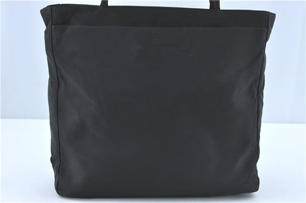 Authentic PRADA Nylon Tessuto Shoulder Tote Bag B8486 Black J2109