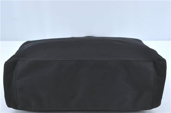 Authentic PRADA Nylon Tessuto Shoulder Tote Bag B8486 Black J2109
