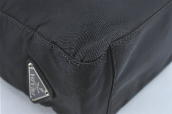 Authentic PRADA Nylon Tessuto Shoulder Tote Bag B8486 Black J2109