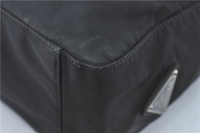 Authentic PRADA Nylon Tessuto Shoulder Tote Bag B8486 Black J2109