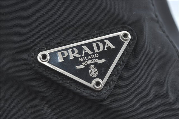 Authentic PRADA Nylon Tessuto Shoulder Tote Bag B8486 Black J2109