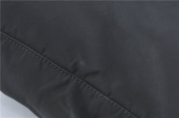 Authentic PRADA Nylon Tessuto Shoulder Tote Bag B8486 Black J2109