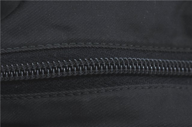 Authentic PRADA Nylon Tessuto Shoulder Tote Bag B8486 Black J2109
