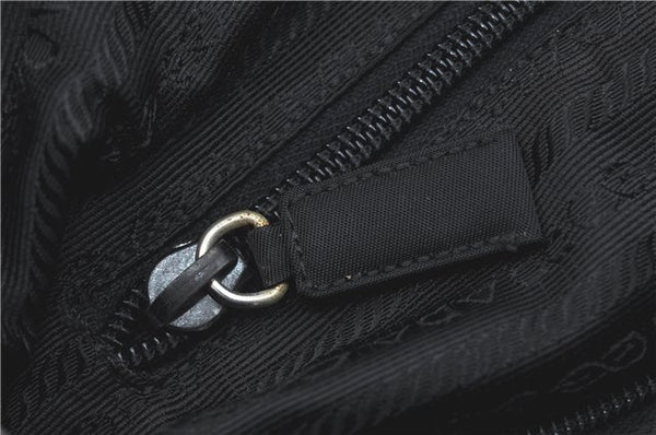Authentic PRADA Nylon Tessuto Shoulder Tote Bag B8486 Black J2109