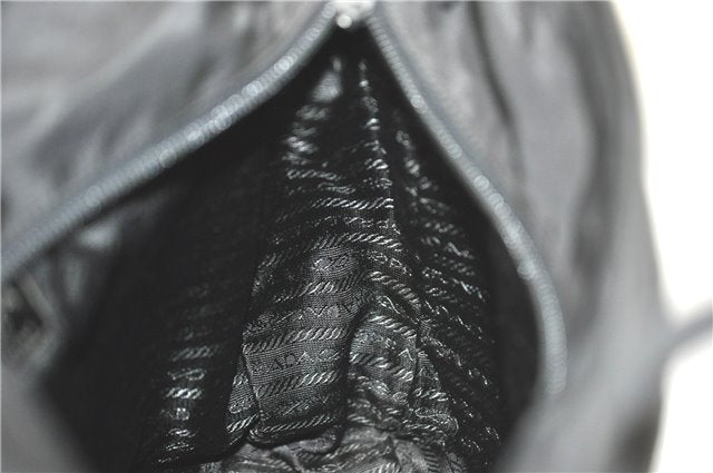 Authentic PRADA Nylon Tessuto Shoulder Tote Bag B8486 Black J2109
