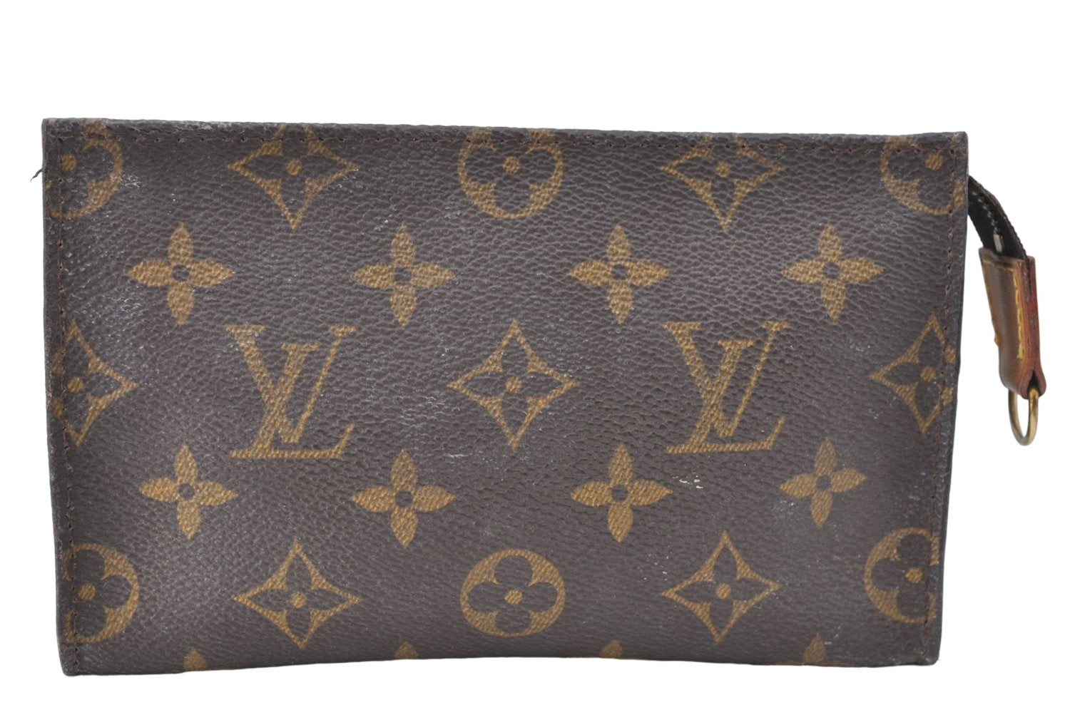 Authentic Louis Vuitton Monogram Pouch For Bucket PM LV J2112