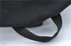 Authentic PRADA Nylon Leather Backpack Black J2113