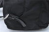 Authentic PRADA Nylon Leather Backpack Black J2113