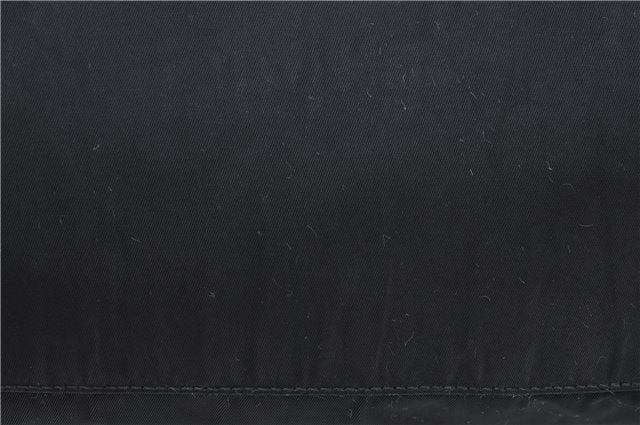 Authentic PRADA Nylon Leather Backpack Black J2113