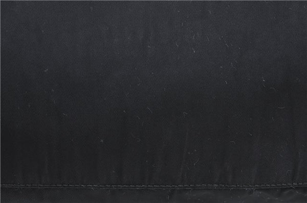 Authentic PRADA Nylon Leather Backpack Black J2113