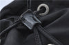 Authentic PRADA Nylon Leather Backpack Black J2113